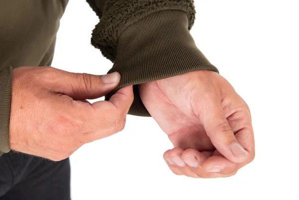 Olive Sherpa Hybrid Jacket