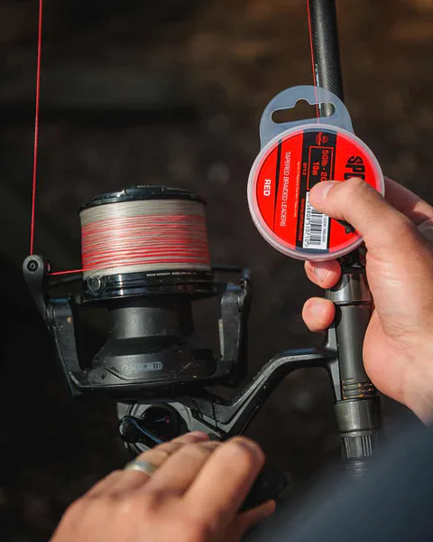 Tapered Braided Leader Red
