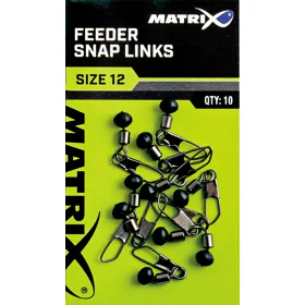 Matrix Karabinka s obratlíkem Feeder Snap Link 10ks