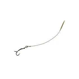 Carp´R´Us Návazec Ready Ronnie rig Strip-X Mat Brown - Predator 2ks