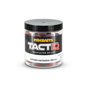 Mikbaits TactiQ rozpustné boilie - Jahoda Exlusive 20mm, 250ml