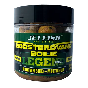 Jet Fish Legend Range Boosterované boilie - Protein Bird - Multifruit 20mm, 250ml