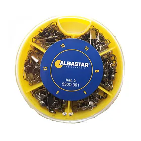 Albastar Sada karabinek s obratlíkem vel. 6-12