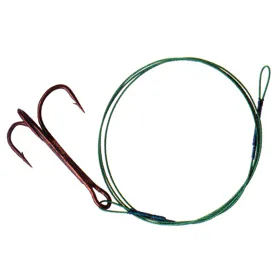 Albastar Ocelové lanko s trojháčkem vel. 1/0, 30cm, 2ks