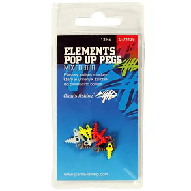 Giants fishing Kolíček s očkem Elements Pop Up Pegs Mix Colour, 12ks