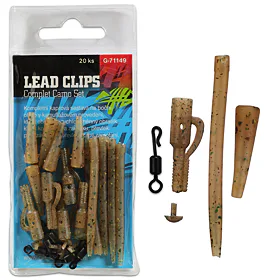 Giants fishing Kompletní sada na boční olovo Lead Clip Complet Camo Set 5ks