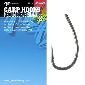 Giants fishing Háčky s očkem Medium Curve Shank 10ks