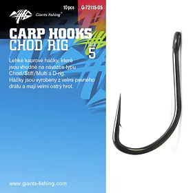 Giants fishing Háčky s očkem Chod Rig 10ks