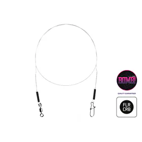 Delphin BOMB! Fluorokarbonové lanko s obratlíkem a karabinkou 2ks