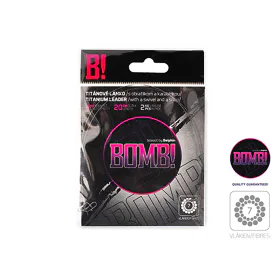 Delphin BOMB! Titanové Lanko 1x7 s obratlíkem a karabinkou 2ks