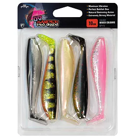 Fox Rage Gumová nástraha Ultra UV Zander Pro Shad Mixed Colour Pack 10cm, 5ks