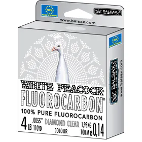 Balsax Fluorocarbon White Peacock Box 50m