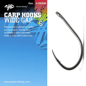 Giants fishing Háčky s očkem Wide Gap 10ks