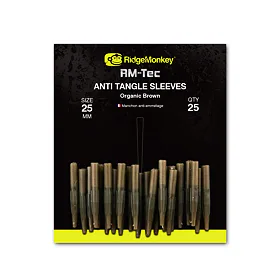 RidgeMonkey Převlek RM-Tec Anti Tangle Sleeves Hnědý 25ks