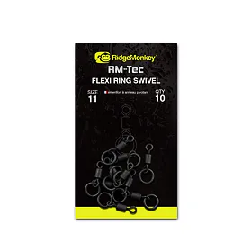 RidgeMonkey Obratlík RM-Tec Flexi Ring Swivel 10ks