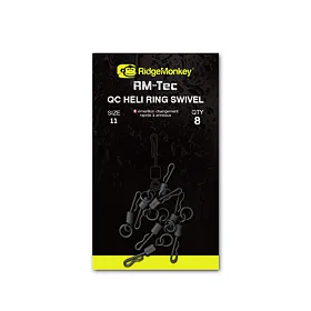 RidgeMonkey Obratlík RM-Tec Quick Change Heli Ring Swivel 8ks