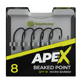 RidgeMonkey Háčky Ape-X Beaked Point Barbed 10ks