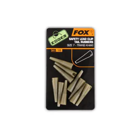 Fox Převlek Edges Lead Clips Tail Rubbers khaki vel. 7, 10ks