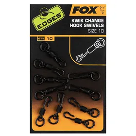 Fox Obratlíky Edges Kwik Change Hook Swivels 10ks