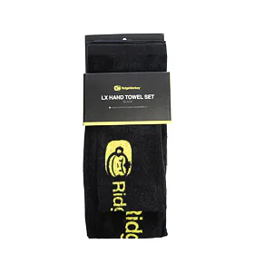 RidgeMonkey Ručník LX Hand Towel Set Black 2ks