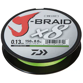 Daiwa Pletená šňůra J-Braid X8 Chartreuse 150m