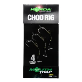Korda Návazec Chod Rig Short Barbless 3ks