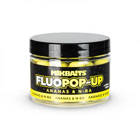 Mikbaits Plovoucí fluo boilie - ananas a N-BA 150ml
