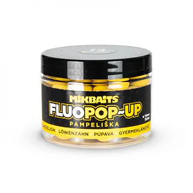 Mikbaits Plovoucí fluo boilie - pampeliška 150ml