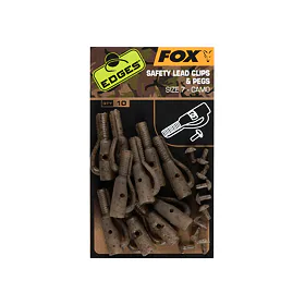 Fox Závěsky Edges Camo Safety Lead Clips & Pegs vel. 7, 10ks