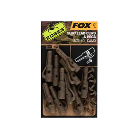Fox Závěsky Edges Camo Slik Lead Clips & Pegs vel. 10, 10ks