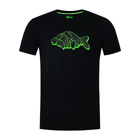 Korda Tričko Outline Tee Black