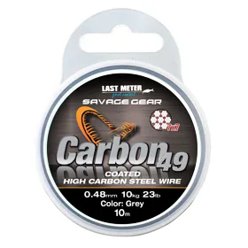 Savage Gear Carbon49 0,70mm, 23kg - Coated Grey 10m