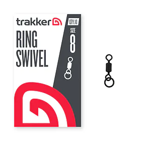 Trakker Obratlíky s kroužkem Ring Swivel vel.8, 10ks