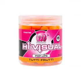 Mainline Plovoucí boilie Hi-Visual Pop-ups - Tutti Frutti 15mm, 250ml
