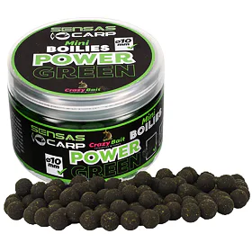 Sensas Mini Boilies Crazy Green (česnek) 10mm, 80g