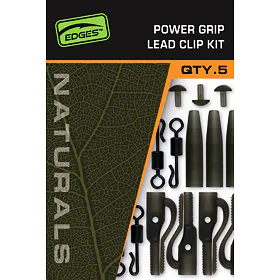 Fox Montáž Edges Naturals Power Grip Lead Clip Kit 5ks