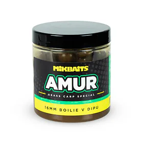 Mikbaits Amur Range Boilie v dipu 250ml