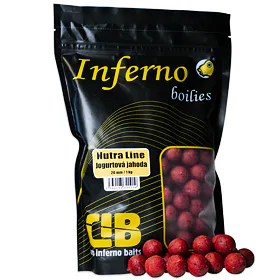 Carp Inferno Boilies Nutra Line - Jogurtová Jahoda 1kg