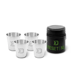 Delphin Set nerezových pohárků Reset XL 4v1 (4x70ml)
