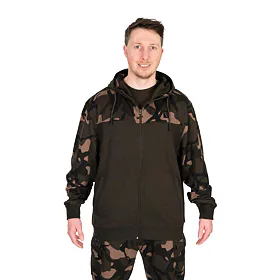Fox Mikina LW Khaki / Camo Split Zip Hoody