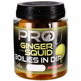 Starbaits Boilies in Dip Pro Ginger Squid 150g