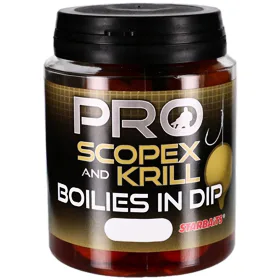 Starbaits Boilies in Dip Pro Scopex Krill 150g