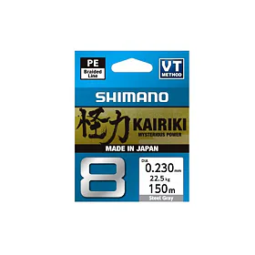 Shimano Pletená šňůra Kairiki 8 - Steel Grey 150m