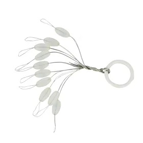 Black Cat Silikonové zarážky oválné 7mm, 10ks