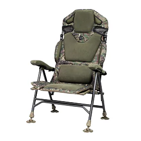 Trakker Křeslo komfortní s područkami Levelite Camo Longback Recliner