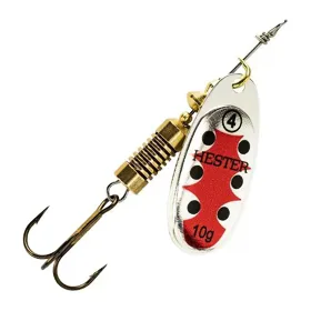 Hester Fishing Třpytka - Silver Ladybug vel. 4, 10g