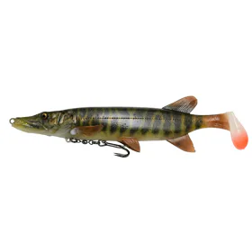Savage Gear Gumová nástraha 4D Pike Shad - 20cm, 65g Striped Pike