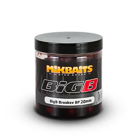 Mikbaits Boilie v dipu BigB Broskev Black Pepper 250ml