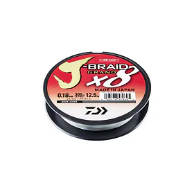 Daiwa Pletená šňůra J-Braid Grand X8 - Světle šedá 135m