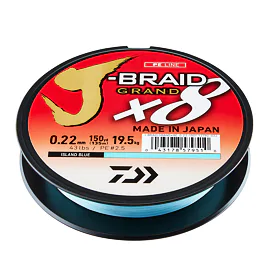 Daiwa Pletená šňůra J-Braid Grand X8E - Modrá 135m